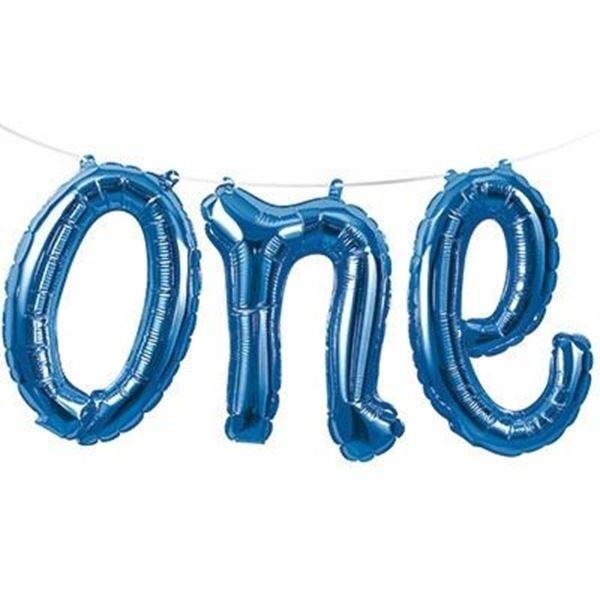 BALLOONS - SCRIPT ONE BLUE, Balloons, Creative Converting - Bon + Co. Party Studio