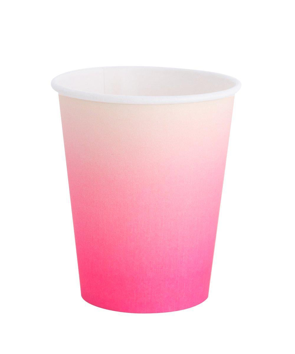 CUPS - PINK OMBRÉ NEON ROSE OH HAPPY DAY