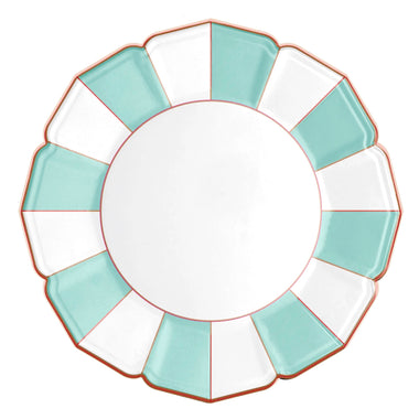 PLATES XL DINNER - GREEN MINT SCALLOPED SWEETS CANDY