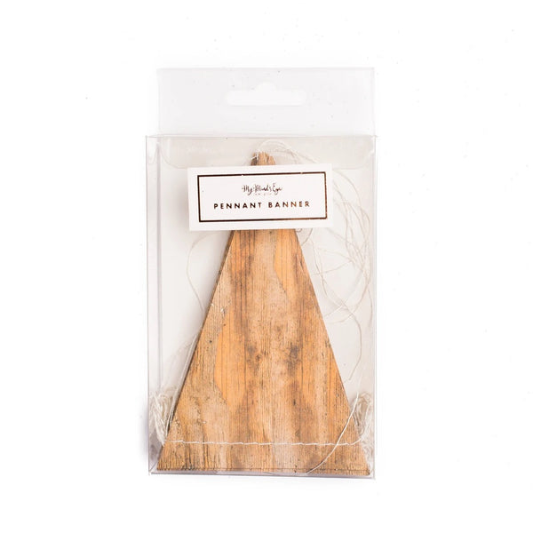 BANNER - PENNANT WOODEN