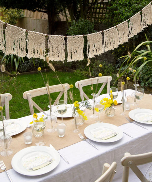 MACRAME GARLAND - BOHO CREAM