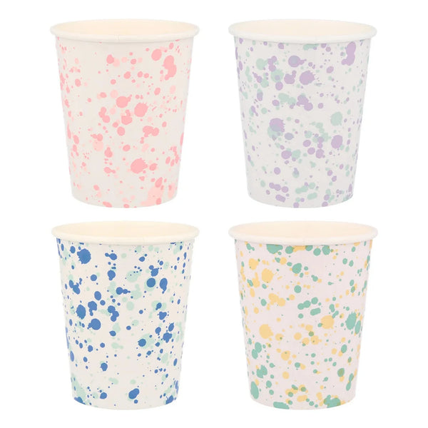 CUPS - PASTEL SPECKLED SPLATTER