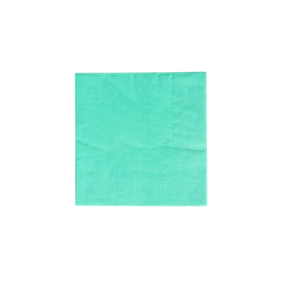 NAPKINS SMALL - GREEN TEAL OH HAPPY DAY