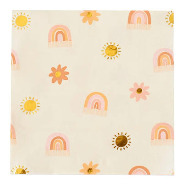 NAPKINS LARGE - RAINBOW GROOVY BOHO