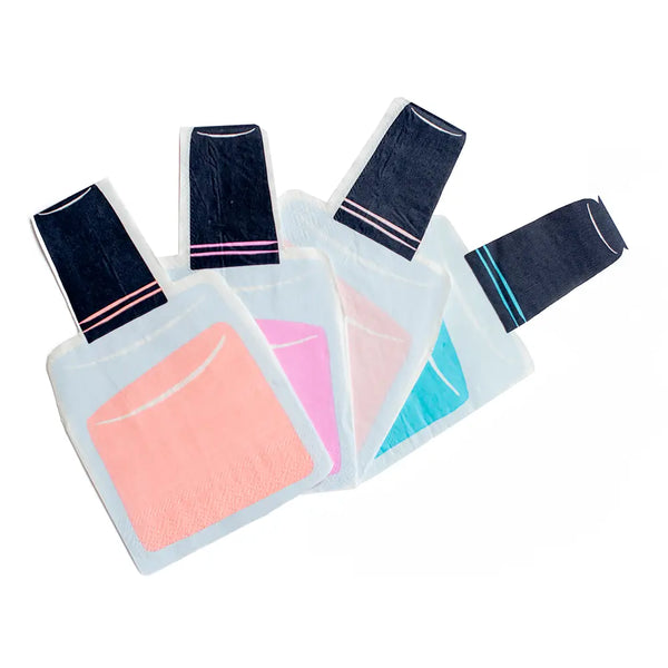 NAPKINS LARGE - MIXED PASTEL SWEET DREAMS NAIL POLISH SPA PARTY