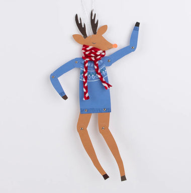 GREETING CARD - MERI MERI DANCING REINDEER