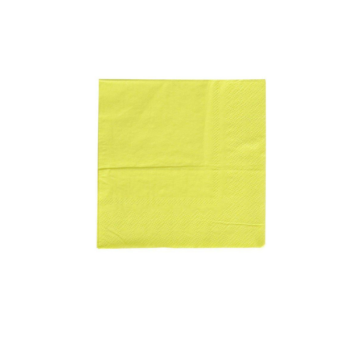 NAPKINS SMALL - YELLLW CHARTREUSE OH HAPPY DAY