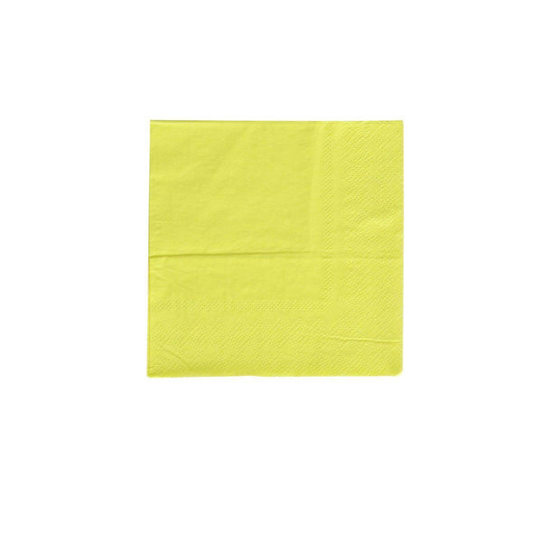 NAPKINS SMALL - YELLOW CHARTREUSE OH HAPPY DAY