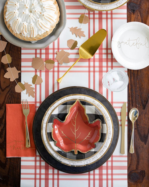 PLATES SMALL - BROWN HARVEST MAPLE LEAF