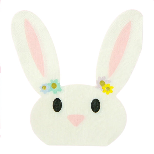 NAPKINS SMALL - ANIMAL BUNNY EASTER FLORAL