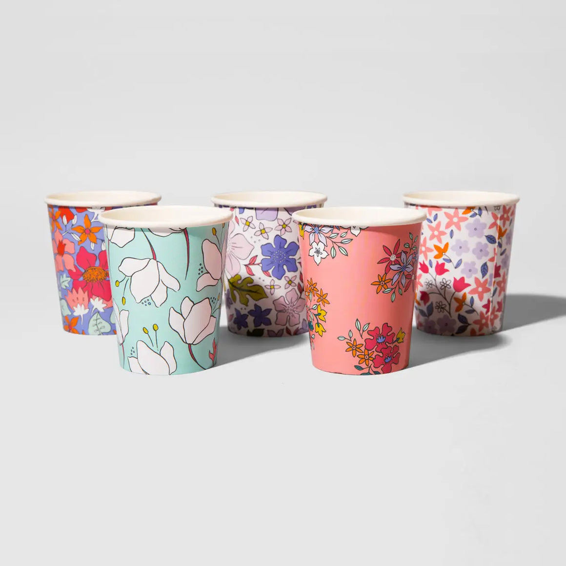CUPS - FLORAL IN FULL BLOOM (10 pack)