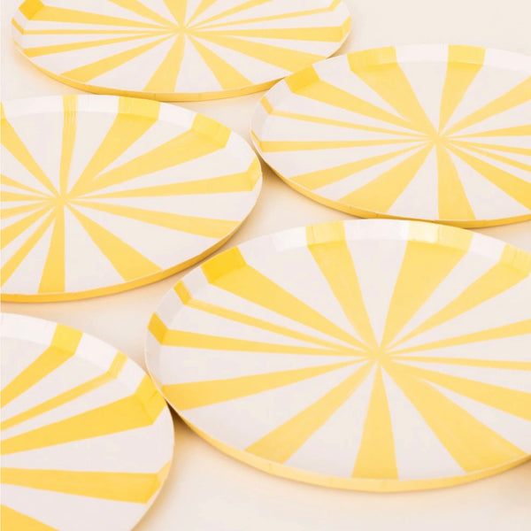 PLATES SMALL - YELLOW STRIPE