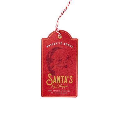 GIFT TAGS - SMILING SANTA OVERSIZED TAGS