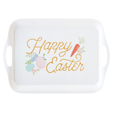 SERVING TRAY - HAPPY EASTER BAMBOO TRAY