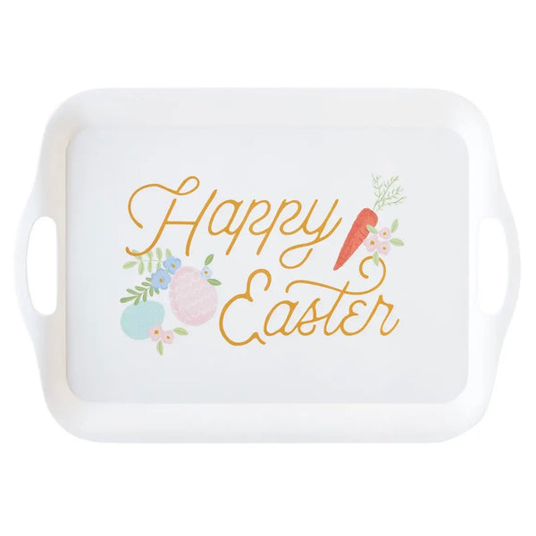 SERVING TRAY - HAPPY EASTER BAMBOO TRAY