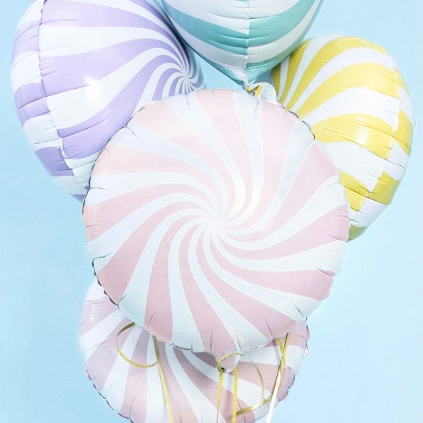 BALLOONS - CANDY & SWEETS SWIRL PASTEL PINK