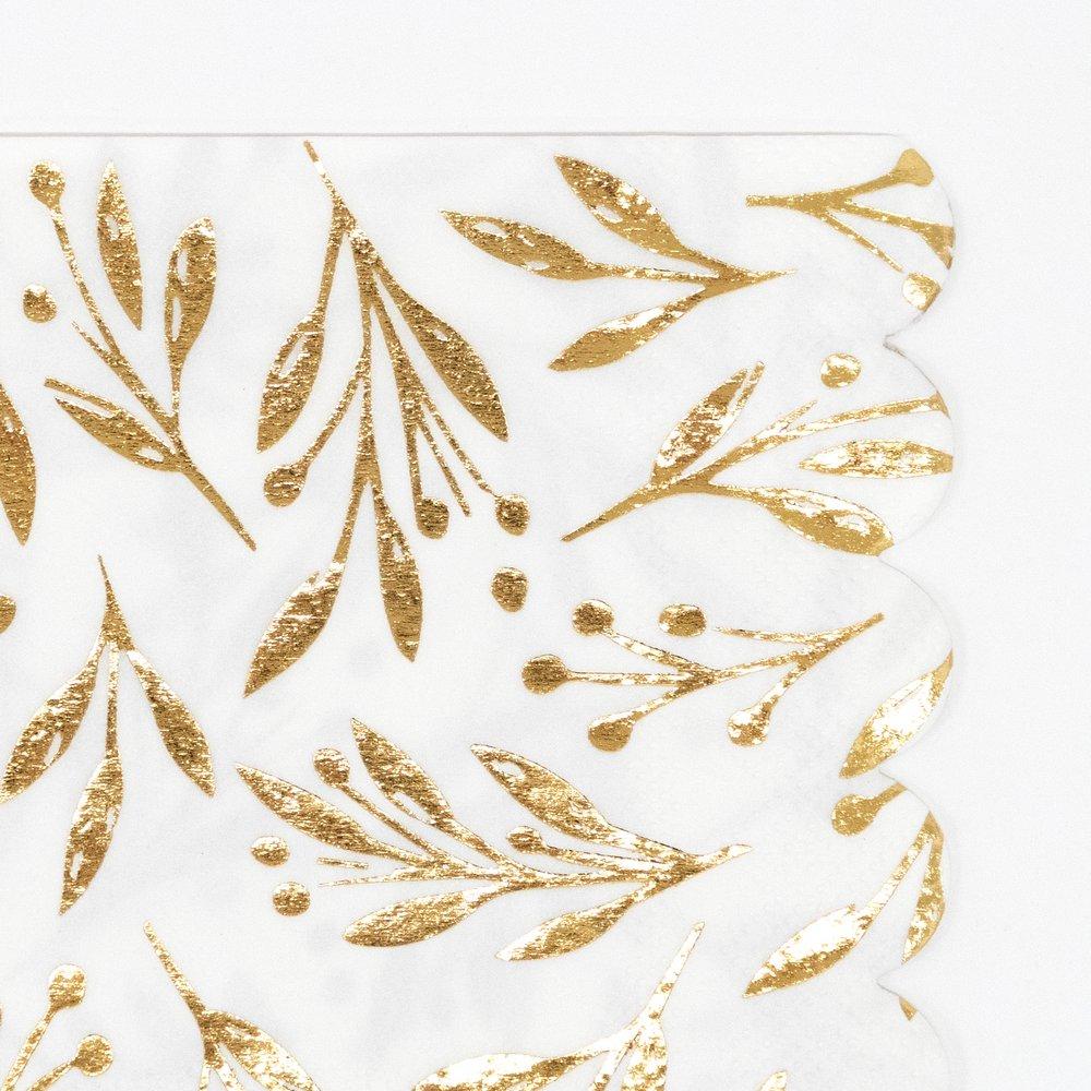NAPKINS - SMALL GOLD LEAF MERI MERI