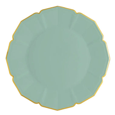 PLATES XL DINNER - GREEN SAGE SCALLOPED