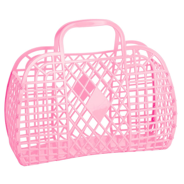 RETRO TOTE - LARGE BUBBLEGUM PINK
