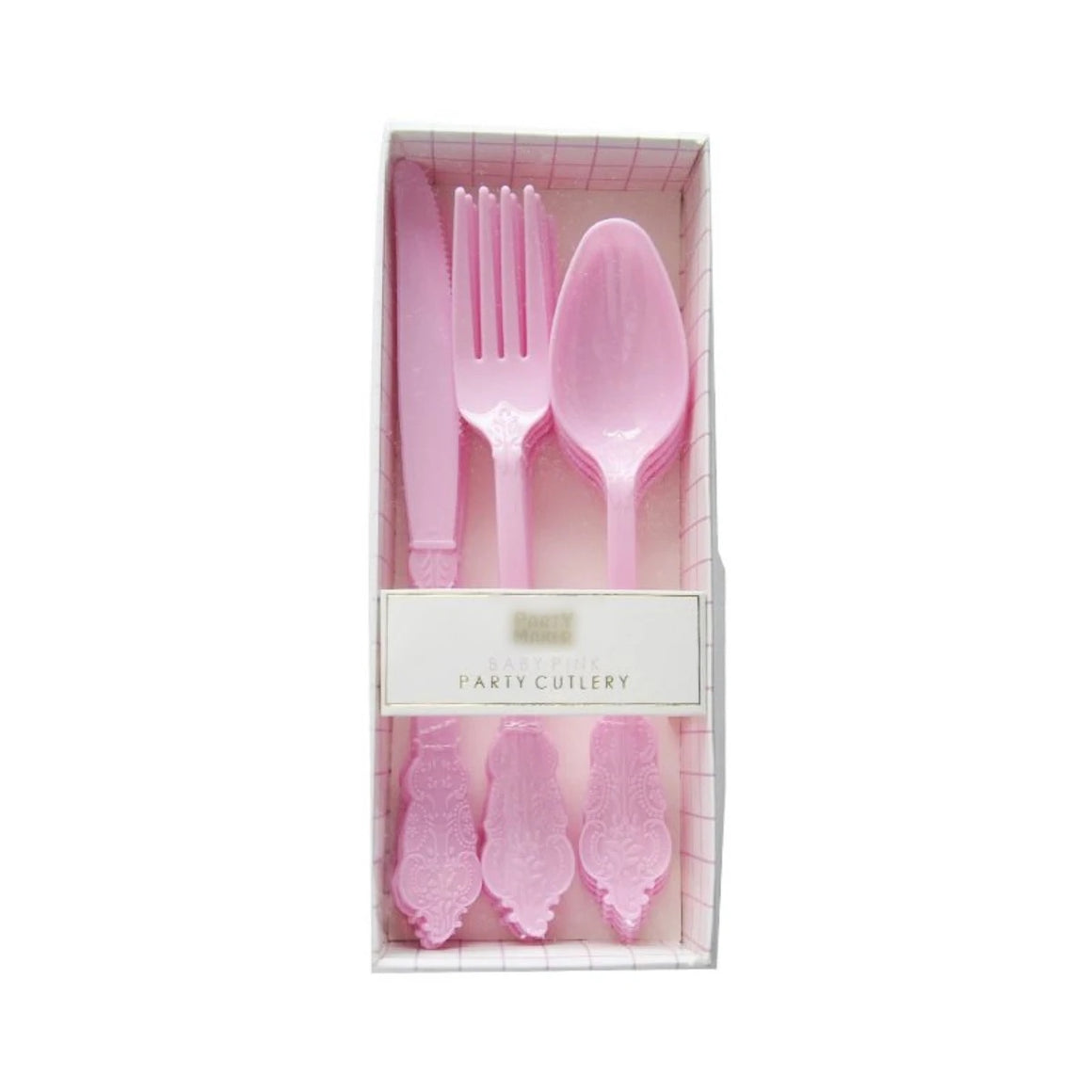 PREMIUM CUTLERY SET - ORNATE PINK (For 4)