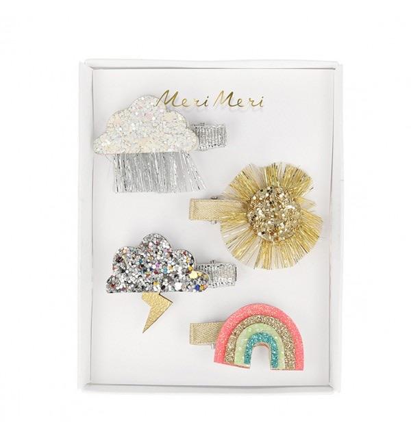 HAIR CLIPS - SPARKLY WEATHER