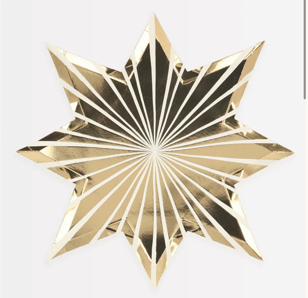 PLATES SMALL - SPACE STAR GOLD BURST