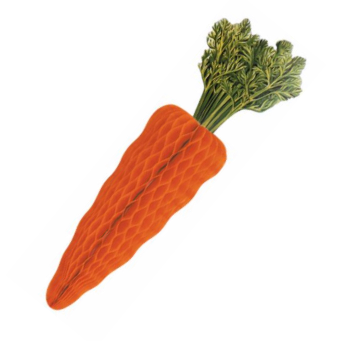 HONEYCOMB DECORATIONS - CARROT LARGE