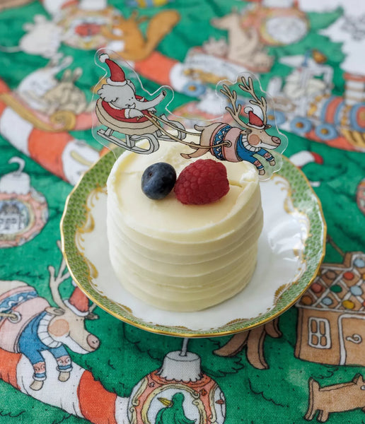 MINI ACRYLIC CAKE TOPPERS - ATELIER CHOUX PARIS CHRISTMAS (SET OF 12)