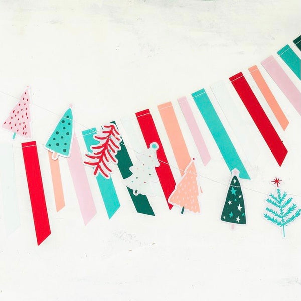 BANNER - PENNANT CHRISTMAS TREES