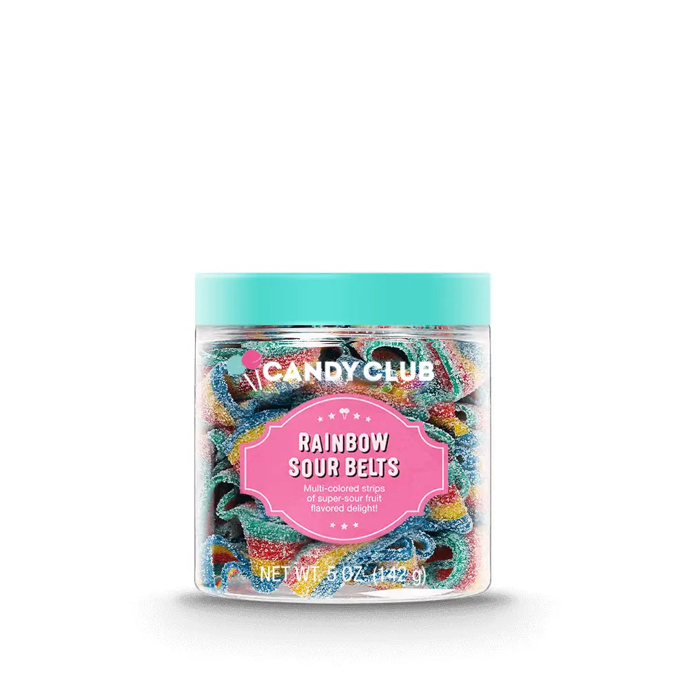 PREMIUM CANDY - CANDY CLUB SOUR RAINBOW BELTS