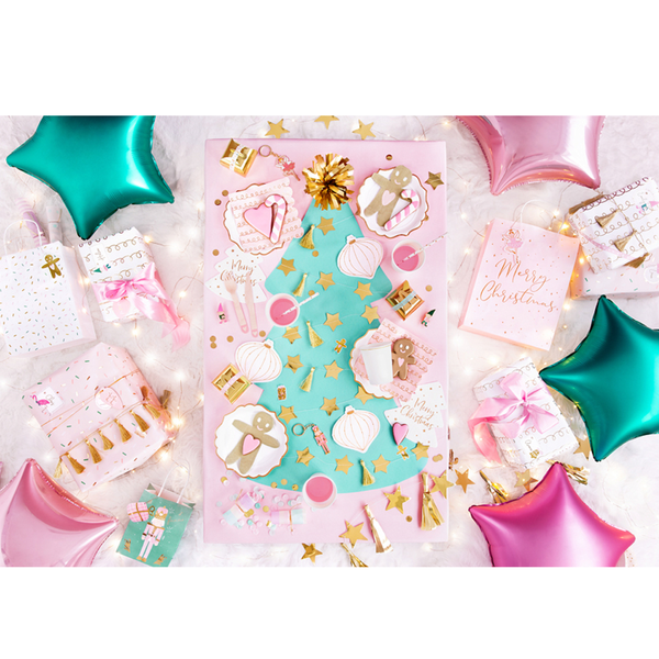 NAPKINS SMALL - CHRISTMAS GINGERBREAD MAN HEART