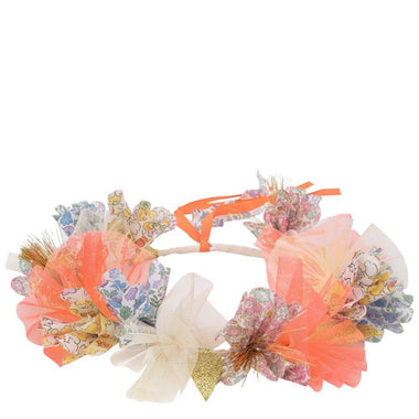ACCESSORIES - FLORAL FABRIC HALO CROWN
