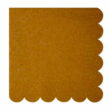 NAPKINS LARGE - BROWN SCALLOP
