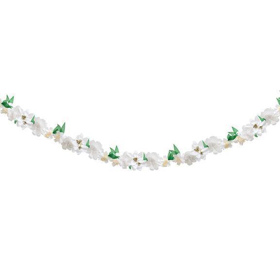 GARLAND - BLOSSOM WHITE, BANNER, MERI MERI - Bon + Co. Party Studio