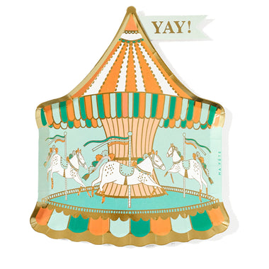 PLATES LARGE - CIRCUS FUN FAIR CAROUSEL