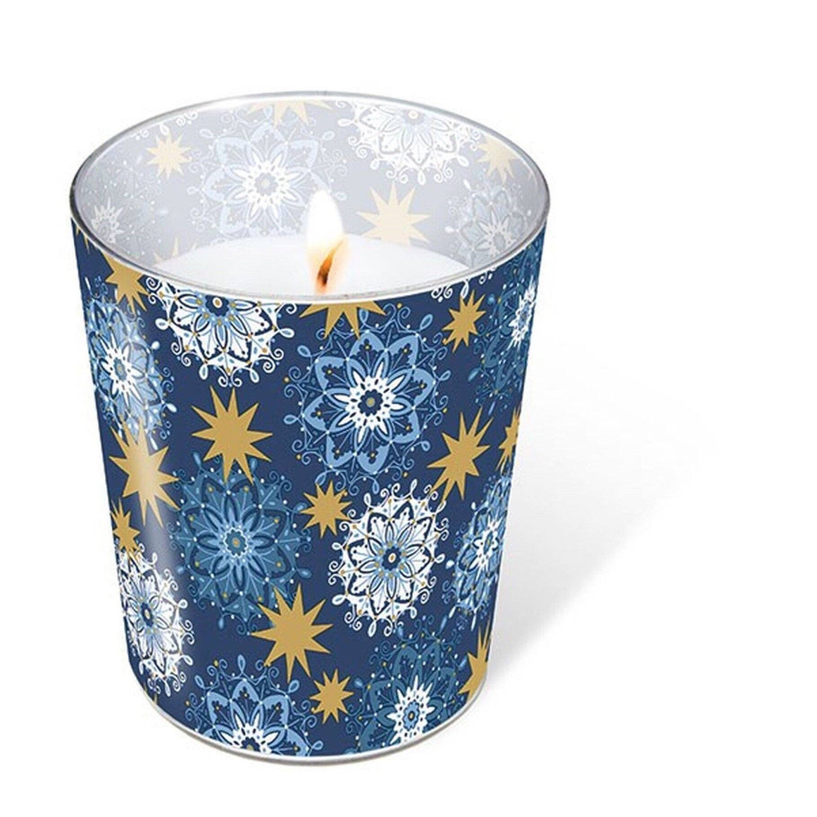 HOME - EUROPEAN GLASS CANDLE - FILIGREE STARS, HOME, Old Country Design - Bon + Co. Party Studio