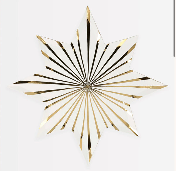 PLATES SMALL - SPACE STAR GOLD BURST