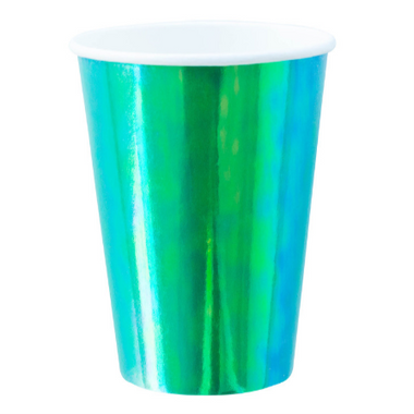 CUPS - GREEN EMERALD LARGE POSH IRIDESCENT