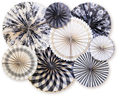 PARTY FANS - PINWHEELS GINGHAM FARM