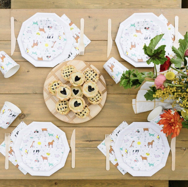PLATES - SMALL DAYDREAM SOCIETY ON THE FARM, PLATES, Daydream Society - Bon + Co. Party Studio
