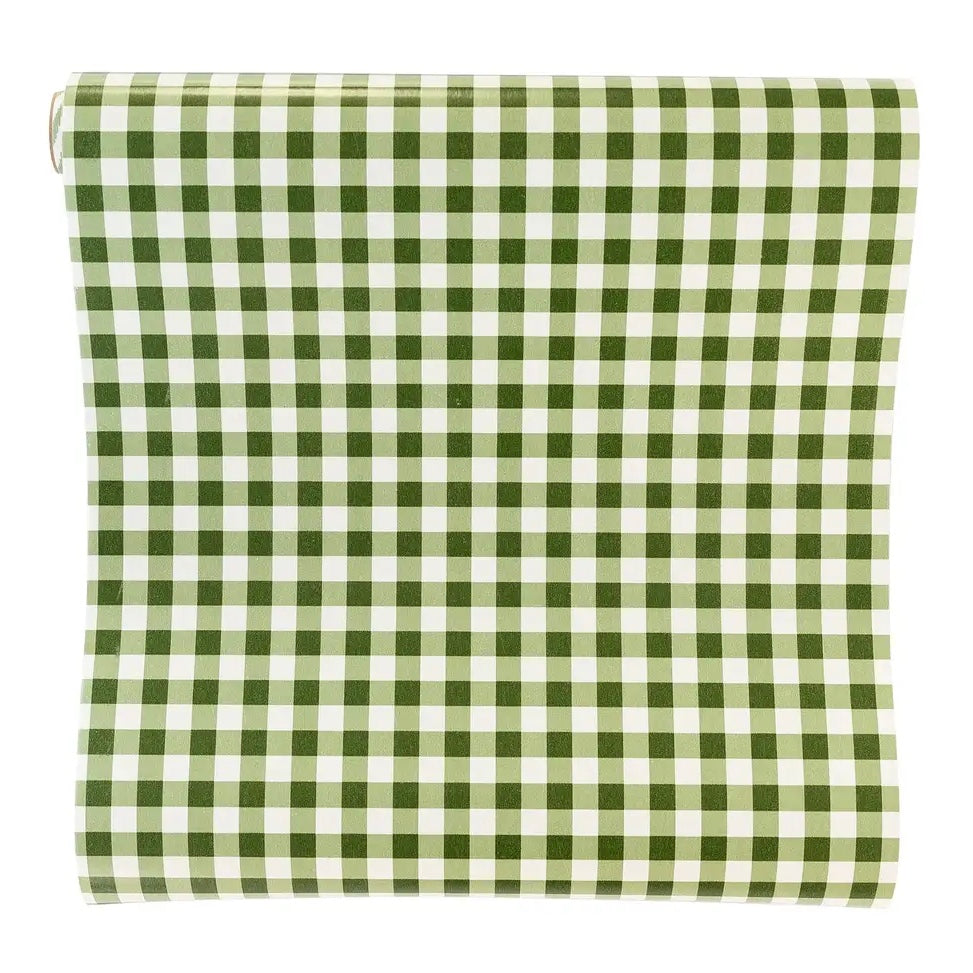 TABLERUNNER - GREEN GINGHAM