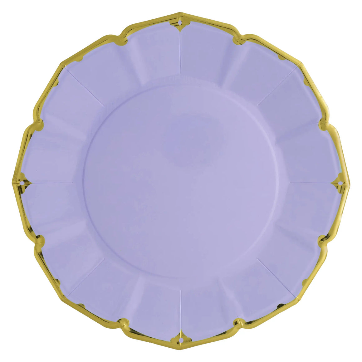 PLATES XL DINNER - LILAC LAVENDER SCALLOPED