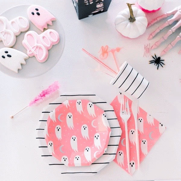 PLATES SMALL - HALLOWEEN SPOOKED HOLOGRAPHIC GHOST