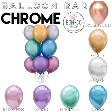 BALLOON BAR - CHROME 11", Balloons, QUALATEX - Bon + Co. Party Studio