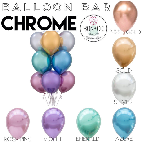 BALLOON BAR - CHROME 11", Balloons, QUALATEX - Bon + Co. Party Studio