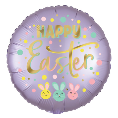 BALLOONS - EASTER BUNNY TRIO SATIN