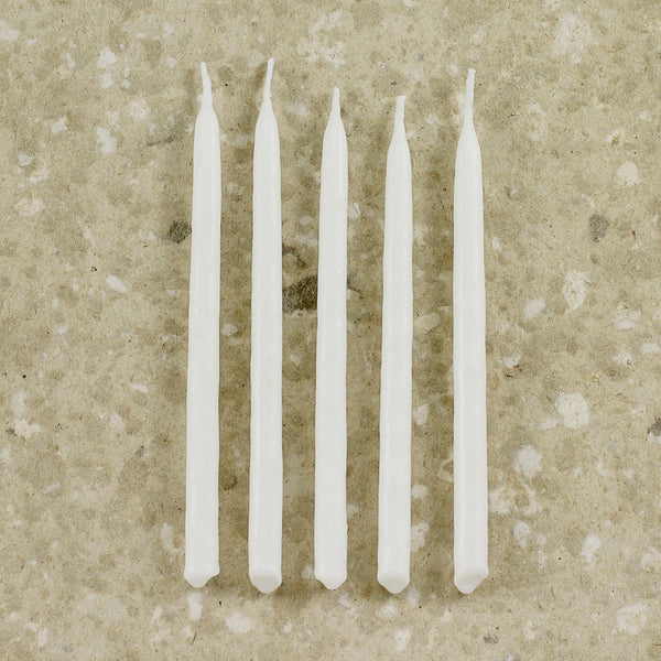 HANUKKAH CANDLES - WHITE