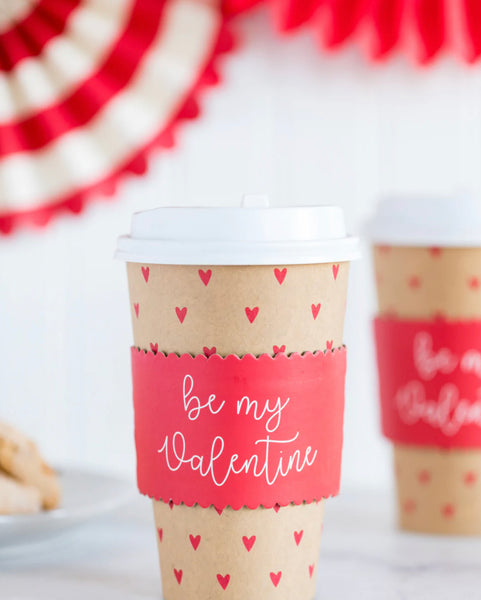 TO-GO COZY CUPS
 - VALENTINES BE MY KRAFT HEARTS
