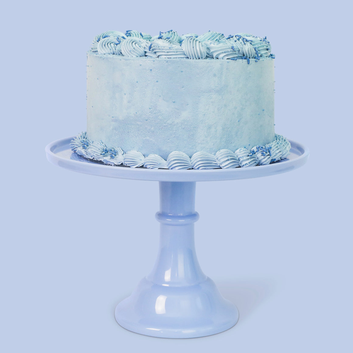 CAKE STAND - MELAMINE BLUE WEDGEWOOD LARGE