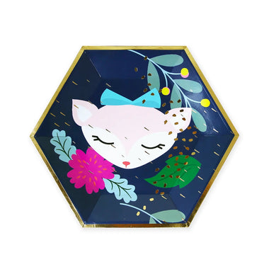 PLATES LARGE - ANIMAL DEER WOODLAND FRIENDS